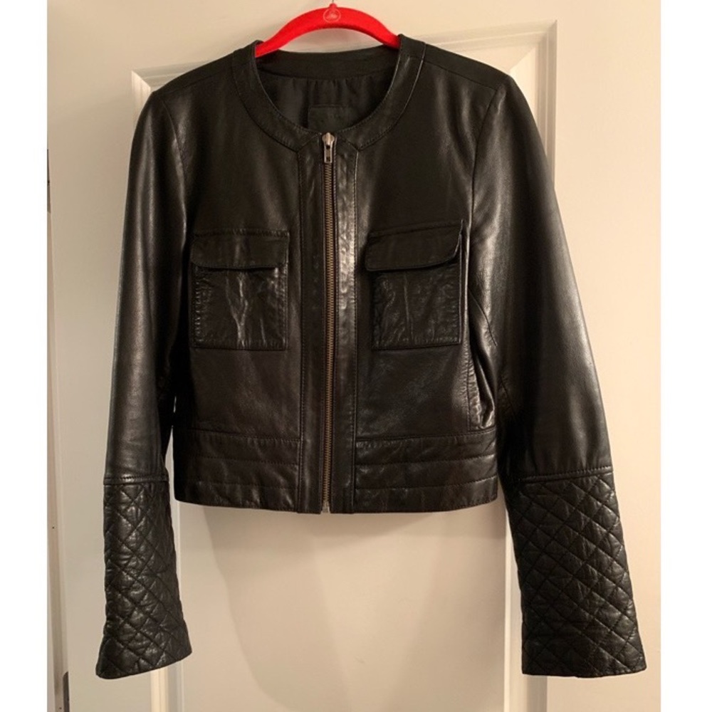 Trouve Leather Motorcycle Jacket